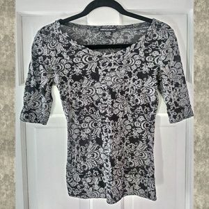 American Dream 3/4 Sleeve Lace Blouse